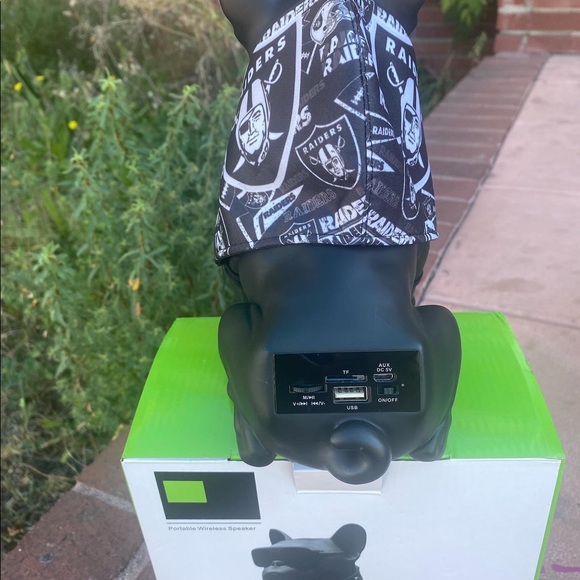 Customized NFL French Bulldog Wireless Bluetooth Dog Speaker, FM Radio & MP3. - Picture 4 of 8